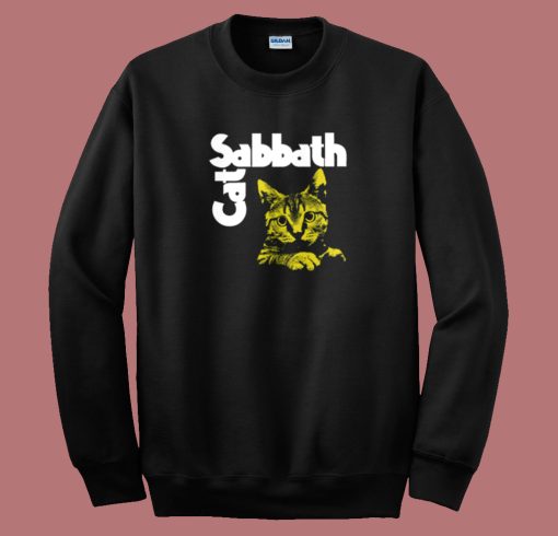 Cat Sabbath Funny 80s Sweatshirt