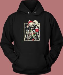Dead Inside Skeleton Christmas Hoodie Style