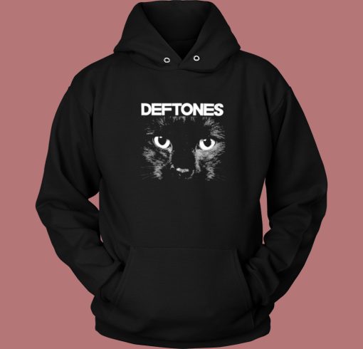 Deftones Cat Graphic Hoodie Style