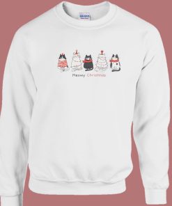 Funny Meowy Christmas Sweatshirt