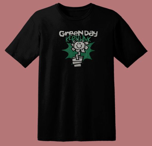 Kerplunk Green Day Flower 80s T Shirt Style