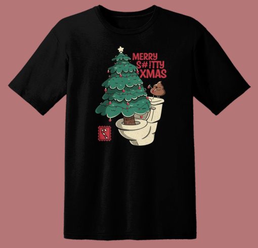 Merry Shitty Xmas T Shirt Style