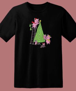 Percy Pig Christmas Tree T Shirt Style