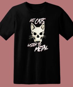 Pet Cats Listen To Metal T Shirt Style