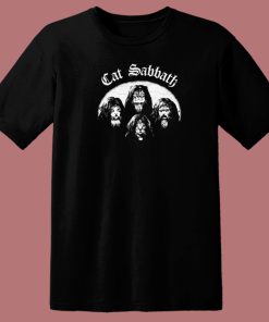 Sabbath Cat Funny 80s T Shirt Style