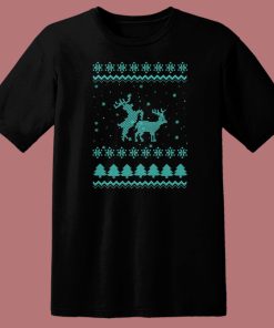 Sexing Reindeer Ugly Christmas T Shirt Style