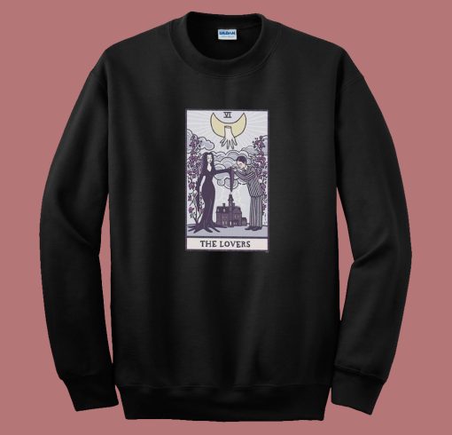 The Lovers Tarot Addams Family Sweatshirt