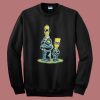 The Simpsons Men in Black Sweatshirt