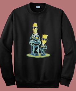 The Simpsons Men in Black Sweatshirt