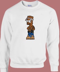 2Bart Tupac Shakur The Simpson Sweatshirt