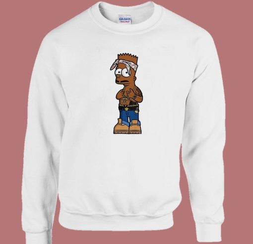 2Bart Tupac Shakur The Simpson Sweatshirt