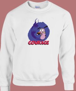 Courage Dog Scared Sweatshirt