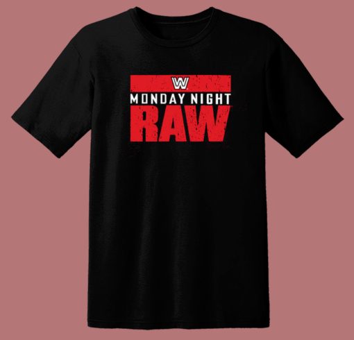 Monday Night Raw Logo T Shirt Style