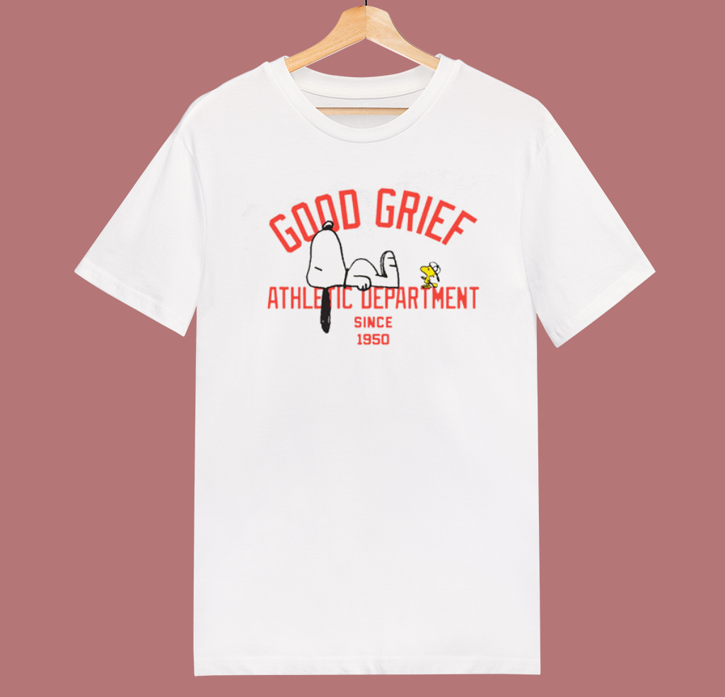 Peanuts Good Grief Athletic Department T Shirt Style
