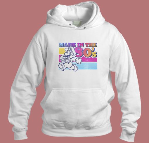 Super Mario Made In The 80s Hoodie Style