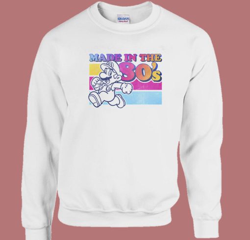 Super Mario Made In The 80s Sweatshirt