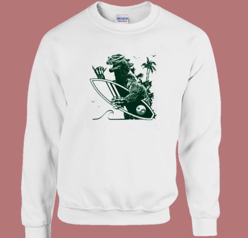 Godzilla Surfing Sweatshirt