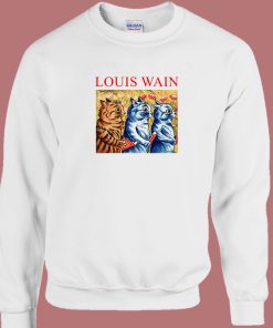 Louis Wain Three Cats Singing Sweatshirt