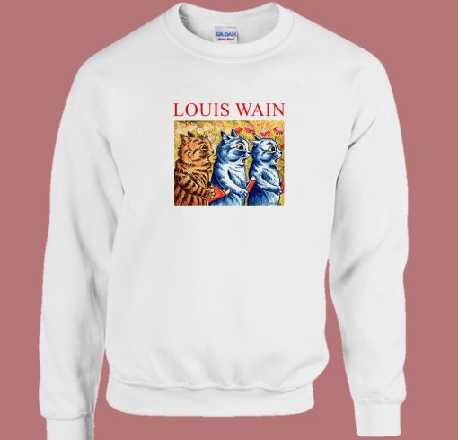 Louis Wain Three Cats Singing Sweatshirt