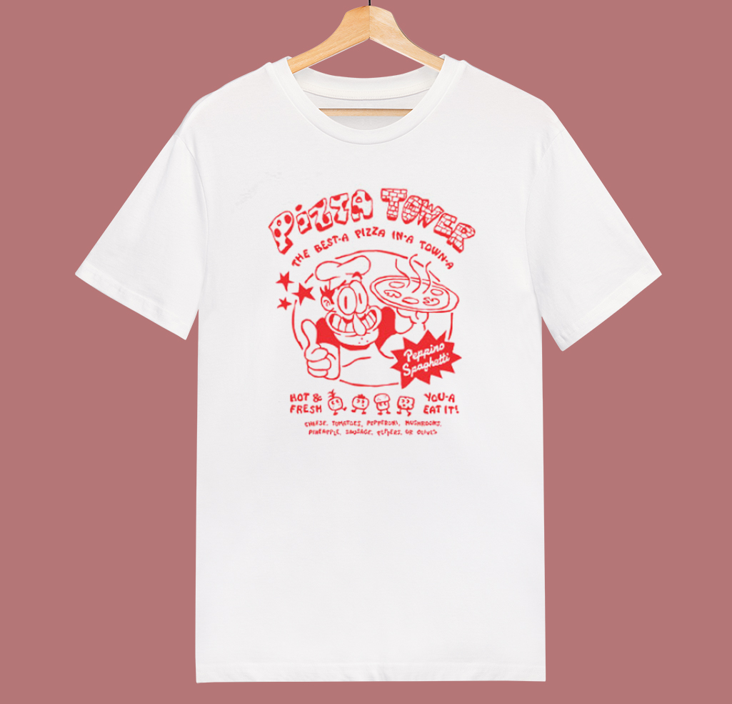 Pizza Tower Peppino T Shirt, Custom prints store