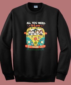 The Beatles Hippie All You Need Is Love Sweatshirt