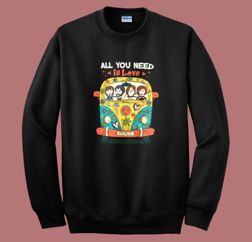 The Beatles Hippie All You Need Is Love Sweatshirt