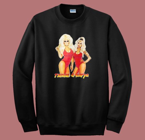 Trixie and Katya Swimsuit Sweatshirt