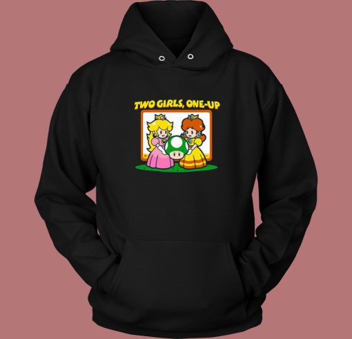 Two Girls One Up Game Parody Hoodie Style