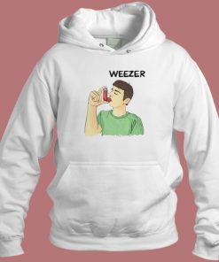 Weezer Man Using Inhalr Hoodie Style
