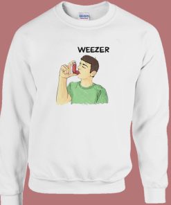 Weezer Man Using Inhalr Sweatshirt