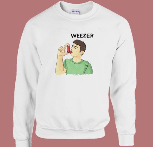Weezer Man Using Inhalr Sweatshirt