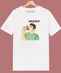 Weezer Man Using Inhalr T Shirt Style