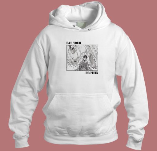 Annie Leonhart Eat Your Protein Hoodie Style