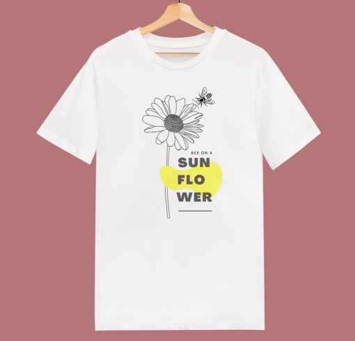 Bee On A Sunflower Funny T Shirt Style