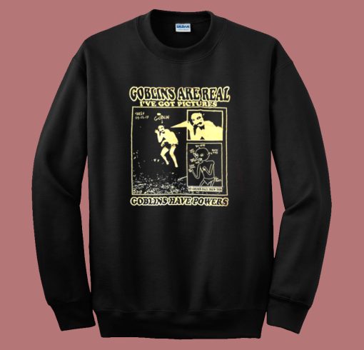 Goblins Are Real Ive Got Pictures Sweatshirt