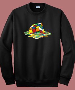 Melting Rubik Cube Funny Sweatshirt