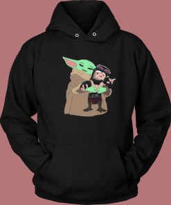 Yoda Grogu Hugs Hoodie Style