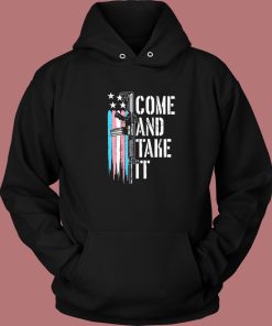 Come And Take It Ar 15 Gun Trans Flag Hoodie Style