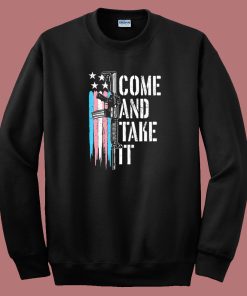 Come And Take It Ar 15 Gun Trans Flag Sweatshirt
