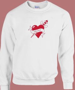 Heinz Red Tattoo Ink Heart Sweatshirt