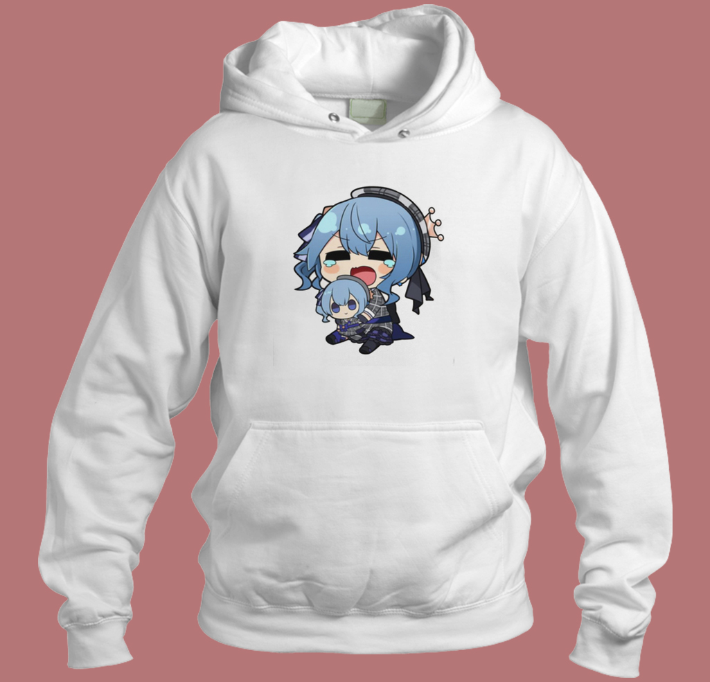 Crying Hoshimachi Suisei Hoodie Style - Mpcteehouse.com