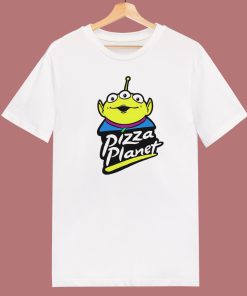 Pizza Planet Aliens Parody T Shirt Style