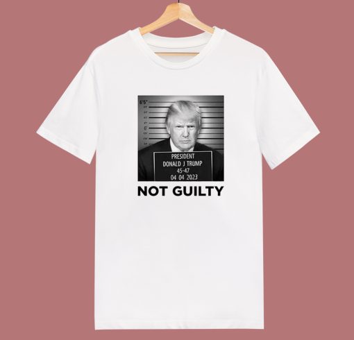 Donald J Trump Not Guilty T Shirt Style