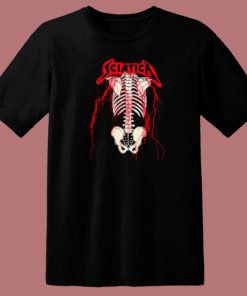 Sciatica Metallica Skeleton T Shirt Style