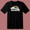 Social Anxiety Rainbow T Shirt Style