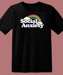 Social Anxiety Rainbow T Shirt Style