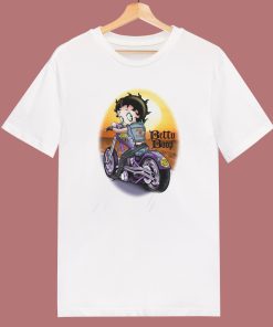 Betty Boop Biker Vintage T Shirt Style