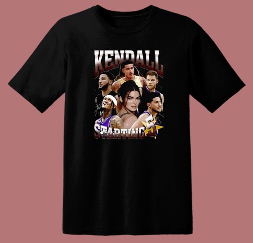 Kendall Starting Five Bootleg T Shirt Style