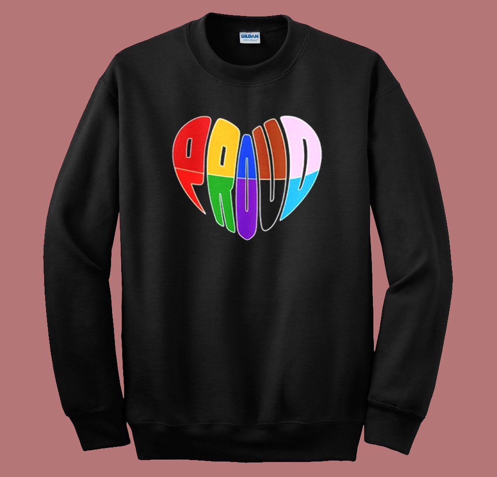 Proud Progress Heart Sweatshirt