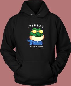 Ribbit Bitcoin Frogs Funny Hoodie Style